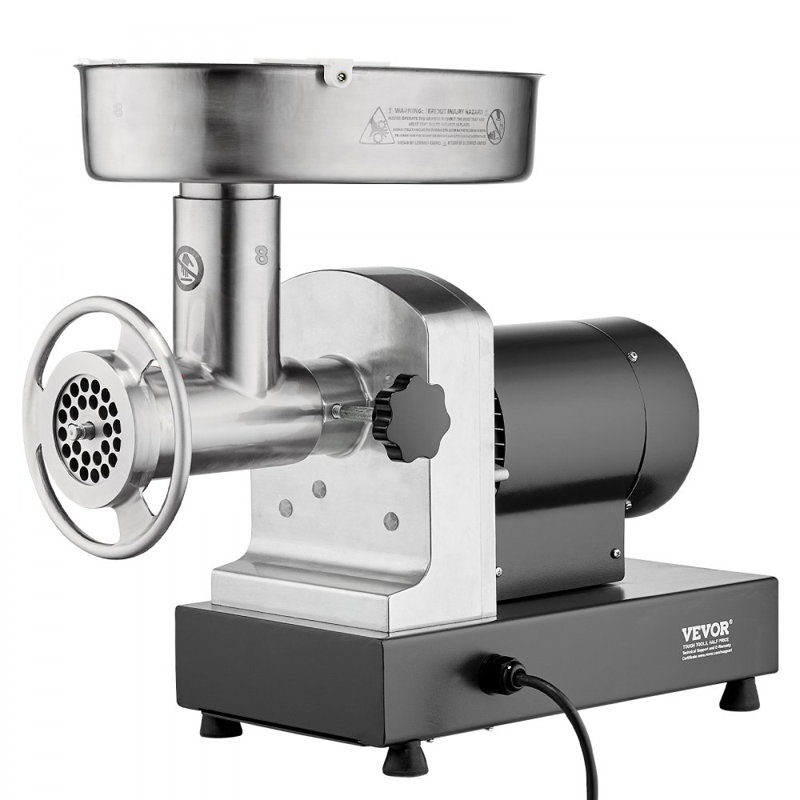 Commercial Electric Meat Grinder 6 Lbs/Min Sausage Stuffer Maker Kitchen, 17.70"H x 21.70"W