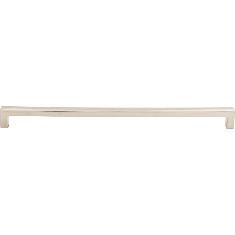 Podium Bar Pull, Brushed Satin Nickel, 12" Center to Center