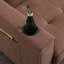 Canapé-lit futon rembourré 3-en-1 - Causeuse capitonnée pliable avec canapé-lit, porte-gobelets et poches latérales-124651856