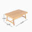 Table basse de patio rectangulaire en bois d'acacia, teck