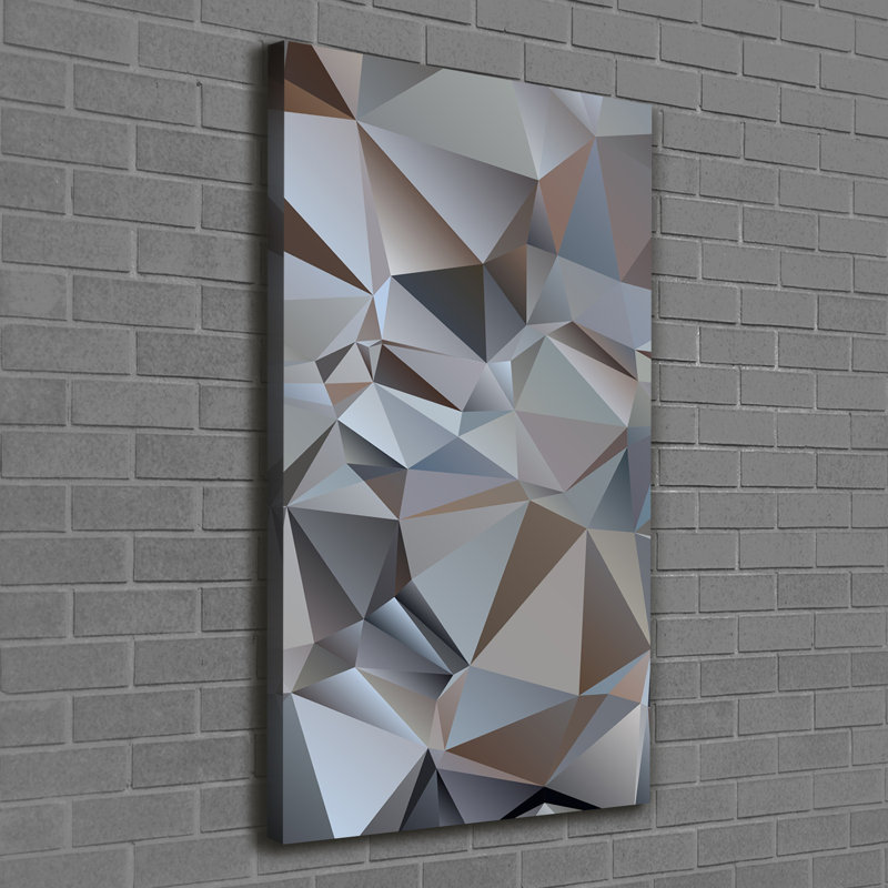 Abstraction Triangles - Wrapped Canvas Print, 120cm H x 60cm W