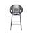 Ferrara Outdoor Patio Black Faux Wicker Barstool, Set Of 2-908538226