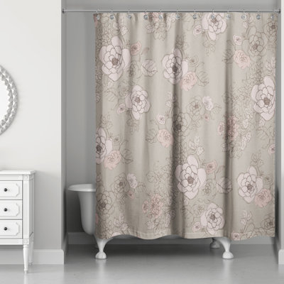 Marczi Floral Single Shower Curtain