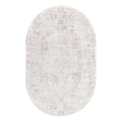 Audres Oriental Gray/Ivory Area Rug
