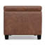 Banc rembourré avec rangement en mousse à haute densité de 48 po Avalon-1857676334