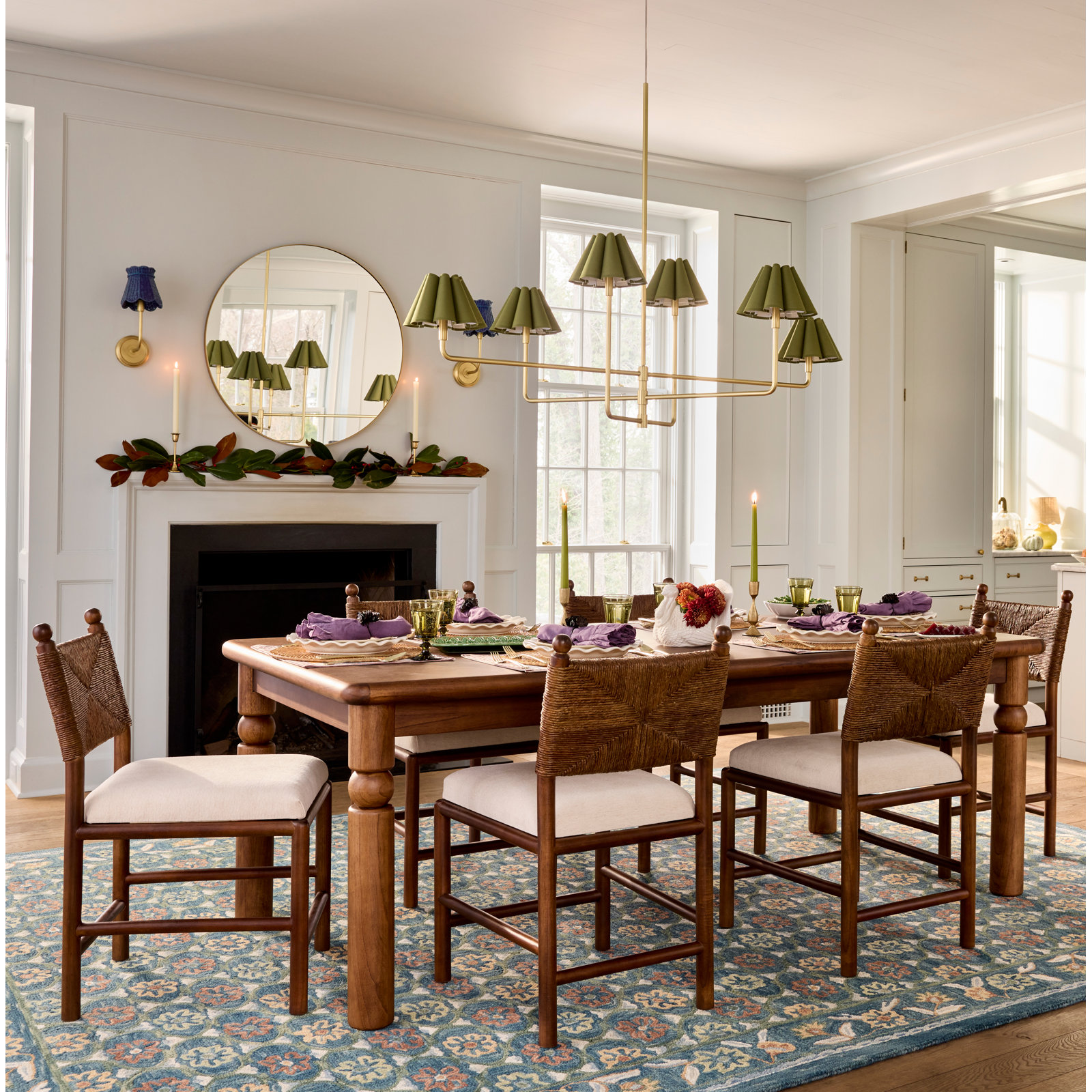 Elizabeth 85'' Dining Table, Hazel