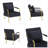 Ernst Modern Accent Chair Luxurious Velvet Couch With Gold-Tone Metal Arms & Legs For Living Room, Home Office & Studio-110862362