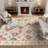 Machine Washable Non-Slip Oriental Area Rug Beige/Yellow/Orange-1491462953