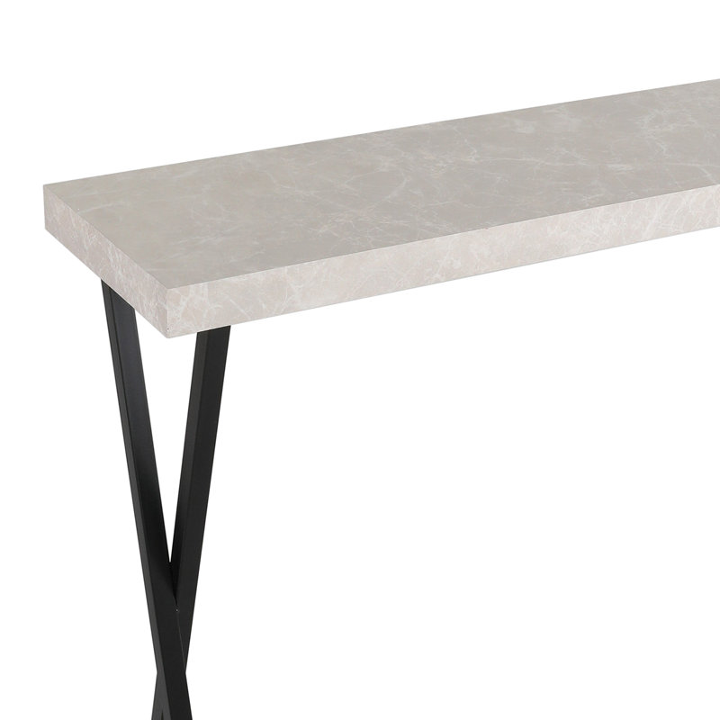 Adiline Console Table, Light Grey