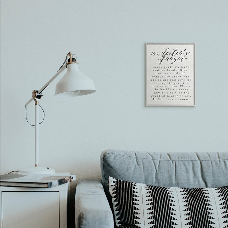 «A Doctor's Prayer Faith Base Office Motivation», reproduction d'impression, H 14 po x l 11 po x P 1,5 po