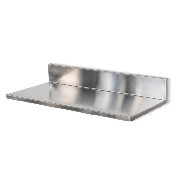 Stainless Steel Floating Shelf Latitude Run Size: 60