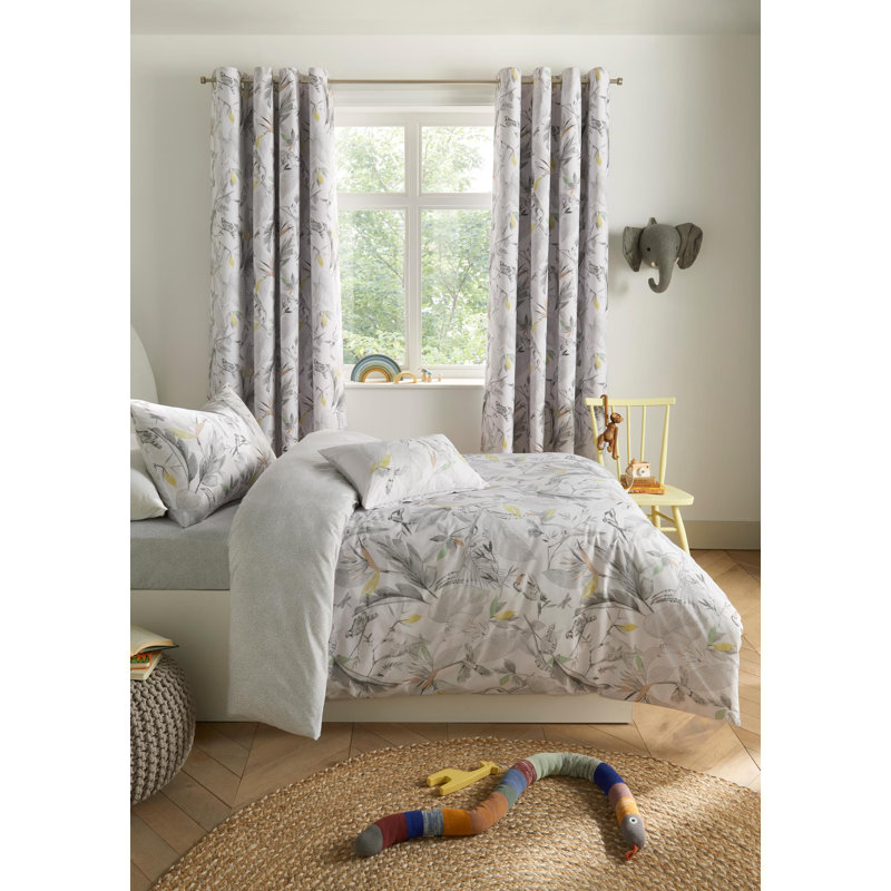 Cotton Blend Blackout Curtain Pair, 168 W x 137 D cm