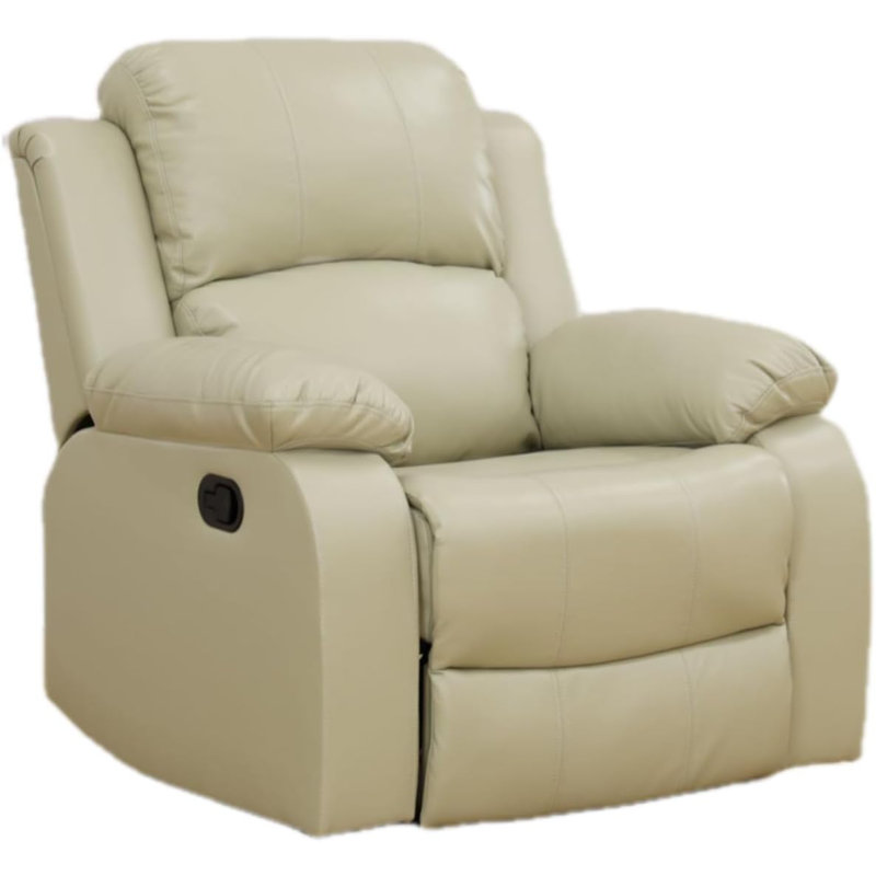 Jalus Recliner, Cream Cotton Blend