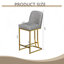 Ensemble de 2 chaises de bar de salle à manger de style moderne-765318117