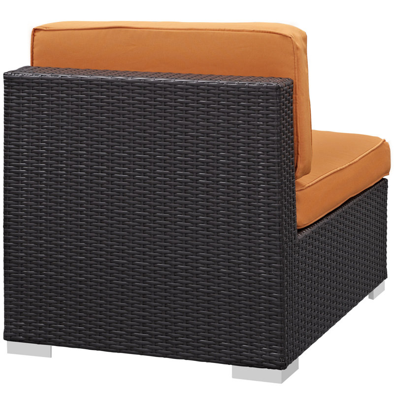 Modway Convene Sectional-Piece with Cushions, Orange