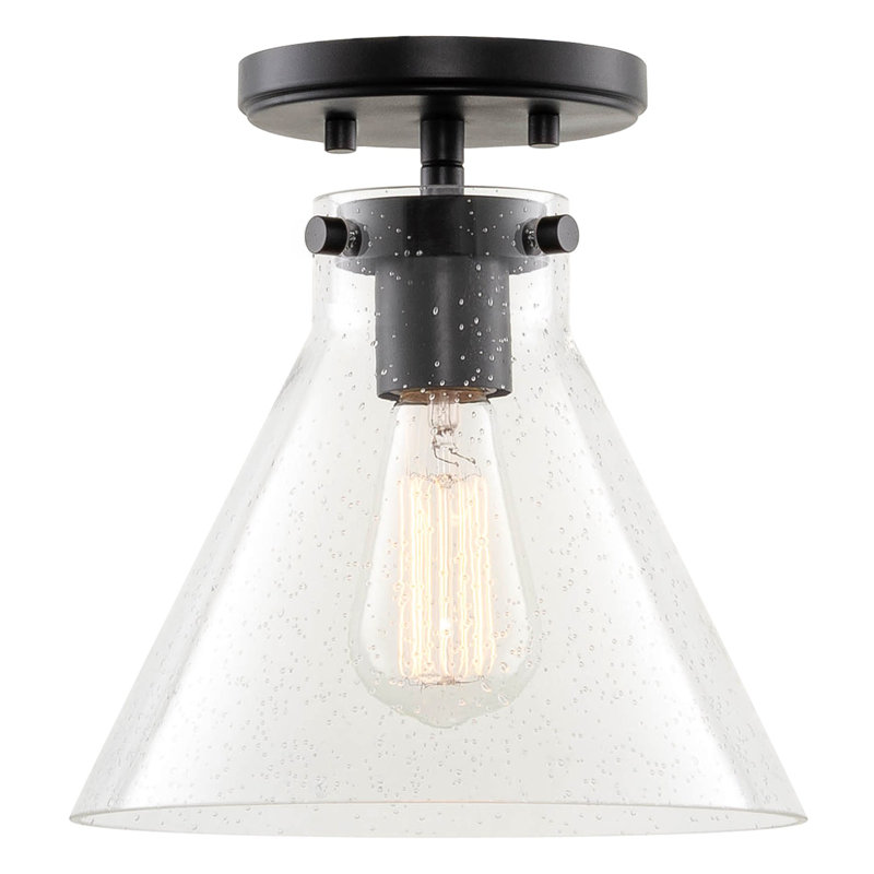Glass Semi Flush Mount