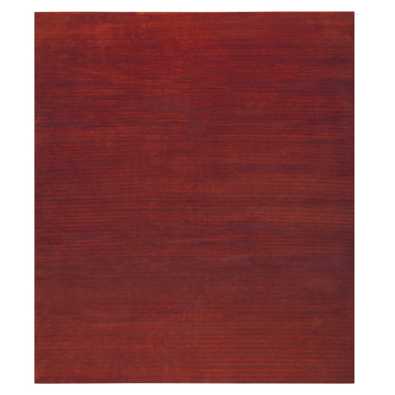 Flip Wool Area Rug in Red, Rectangle 3' x 5'
