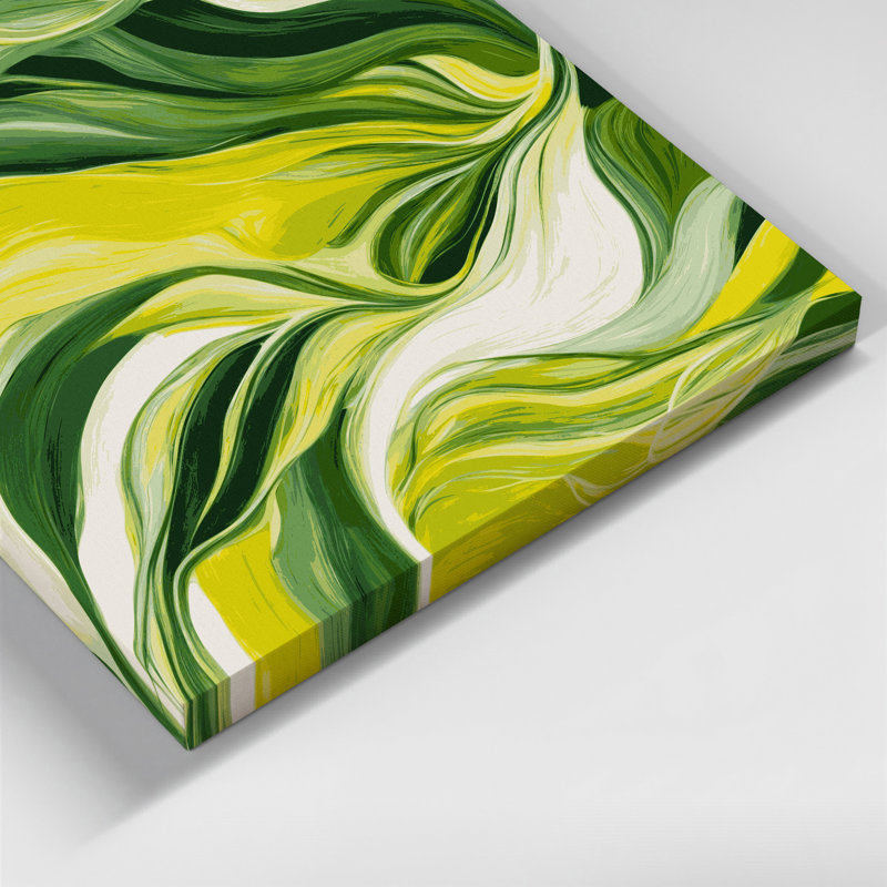 Art mural sur toile Lyrical Abstraction 100, H 16 po x l 16 po