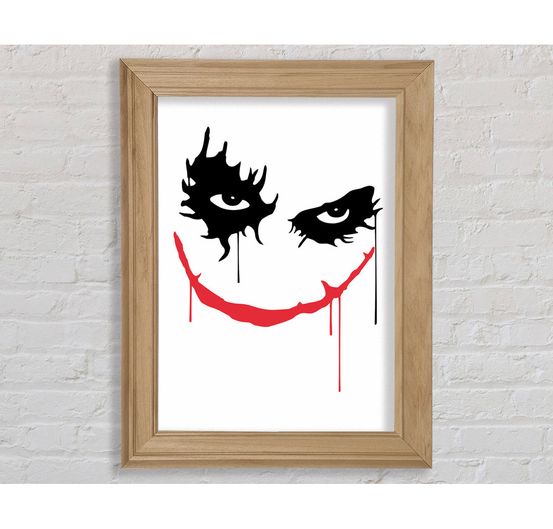 Joker Face - Einzelner Bilderrahmen Kunstdrucke