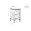 Seville 2 Drawer Bedside Table