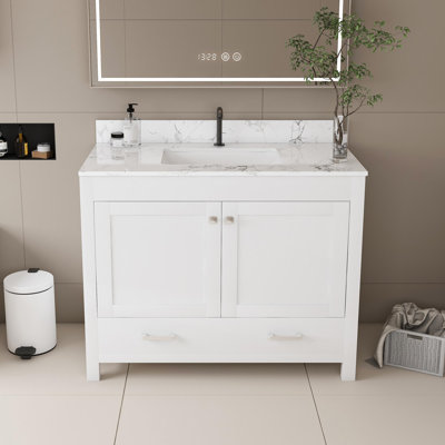 Meuble-lavabo simple autoportant 43 po avec lavabo