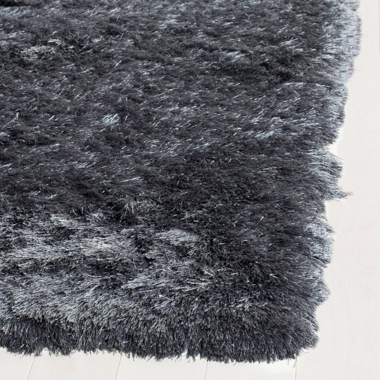 Cimah Shag Hand Tufted Performance Solid Color Rug