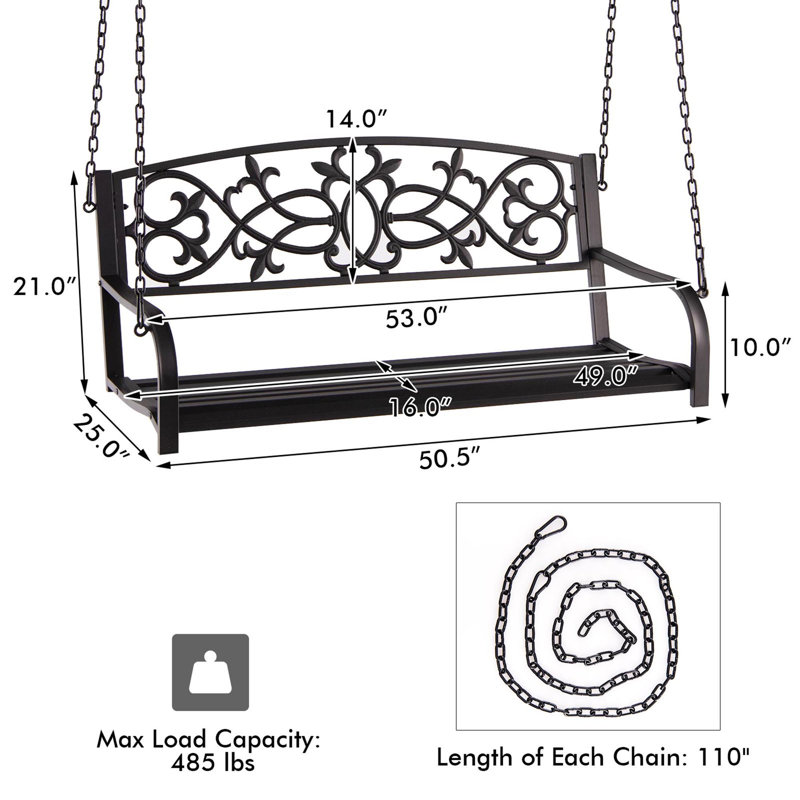Balancelle avec support Pinero, Brun