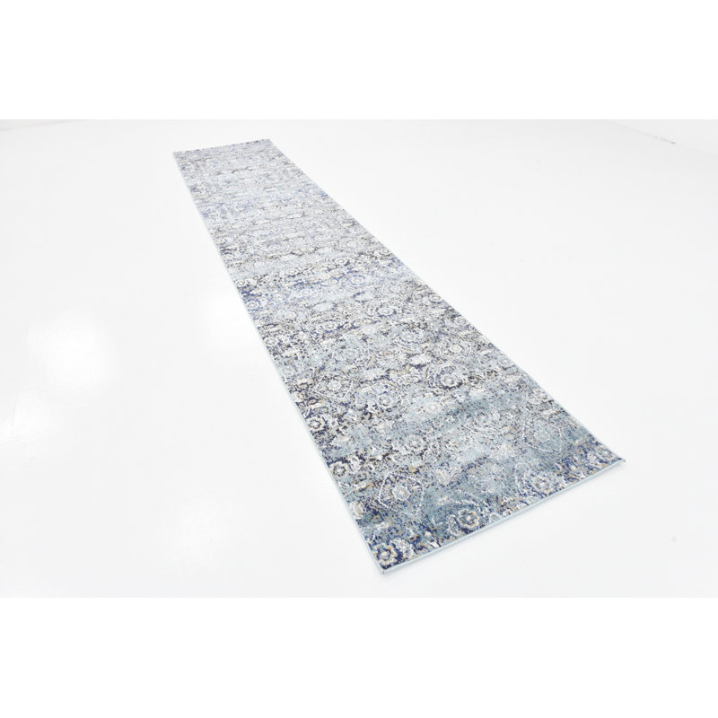 Mignonette Damask Indoor Rug, Runner 2'7" x 12'2"