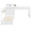 Lit superposé en L Cony avec bureau intégré, tiroirs, ports USB et prise de courant-126026076