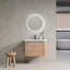 Meuble-lavabo mural avec lavabo en céramique blanche, 1 porte à fermeture douce, emballage KD-1651984831