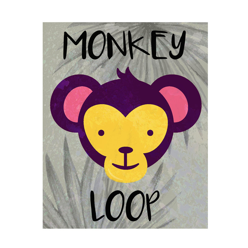 «Monkey Loop», impression sur papier, H 24 po x l 20 po x P 1 po, Papier