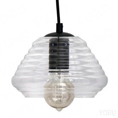 Torus Triangle Pendant With Clear Glass