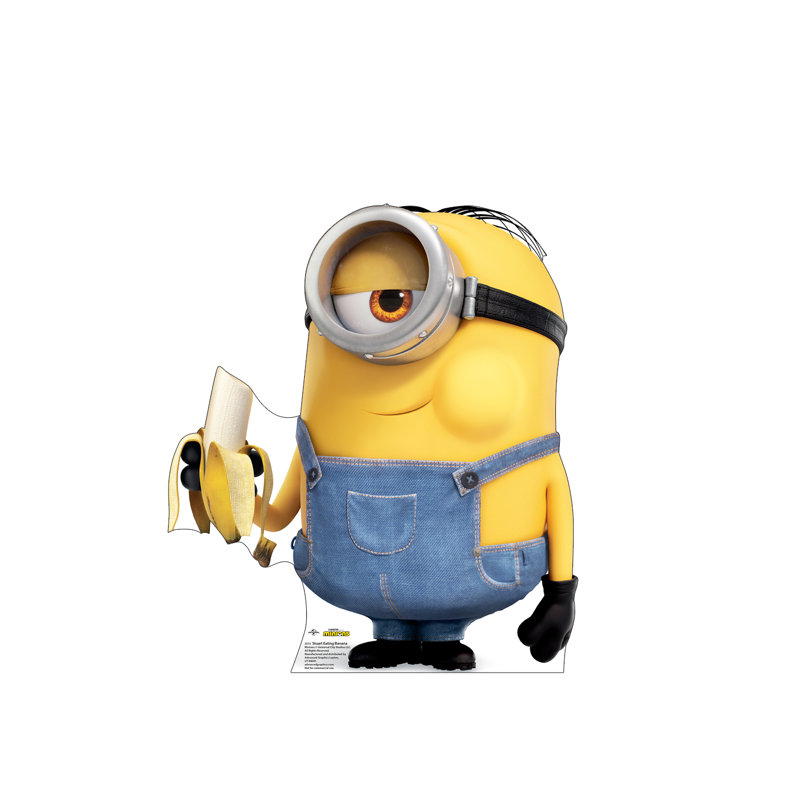 27'' Minions Stuart Eating Banana Cardboard Standup