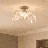 Whistler 1-Light Ceiling Light in Natural Brass