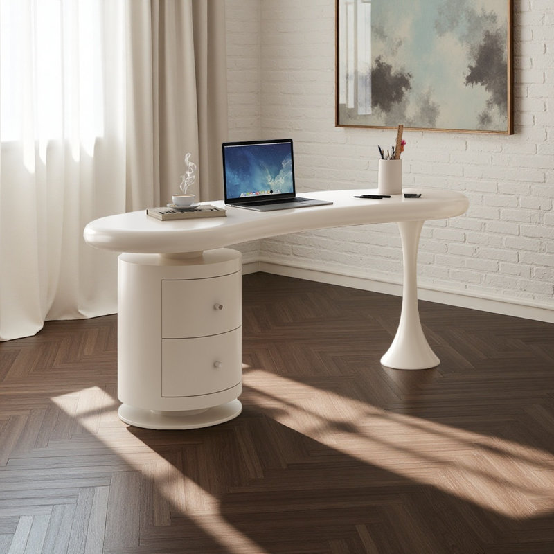 Bureau léger de style minimaliste luxueux, H 29,53 po x l 62,99 po x P 23,62 po