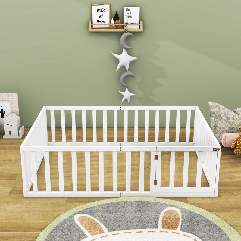 Freta Wood Bed Frame, Full, White