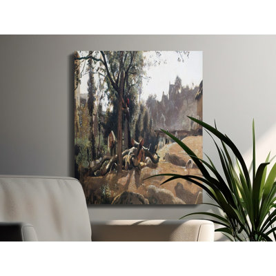 Damiano 1 Piece Wrapped Canvas Wall Art Set