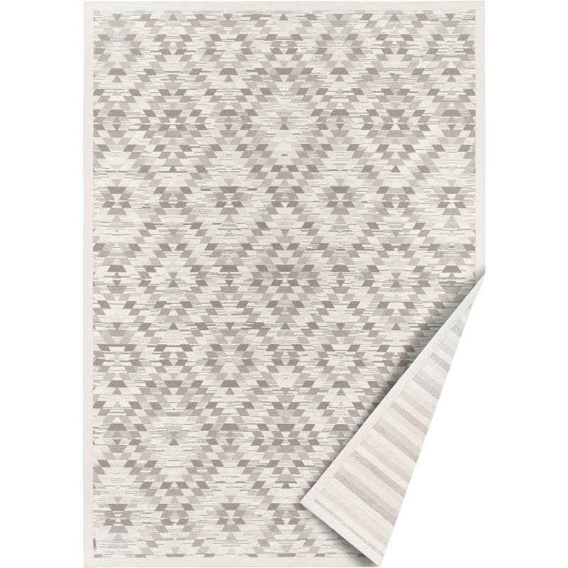 Vergi Geometric Hand Woven Area Rug, Rectangle 70 x 140cm