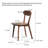 Babbette Solid Wood Side Chair Dining Chair-1645830703