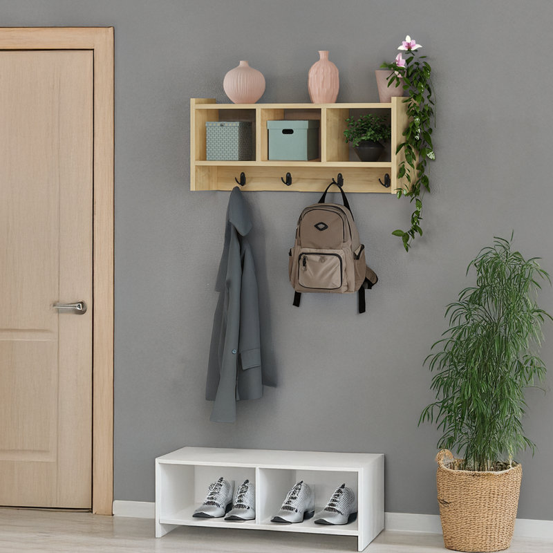 Minimalist Hall Tree With 3 Shelves
