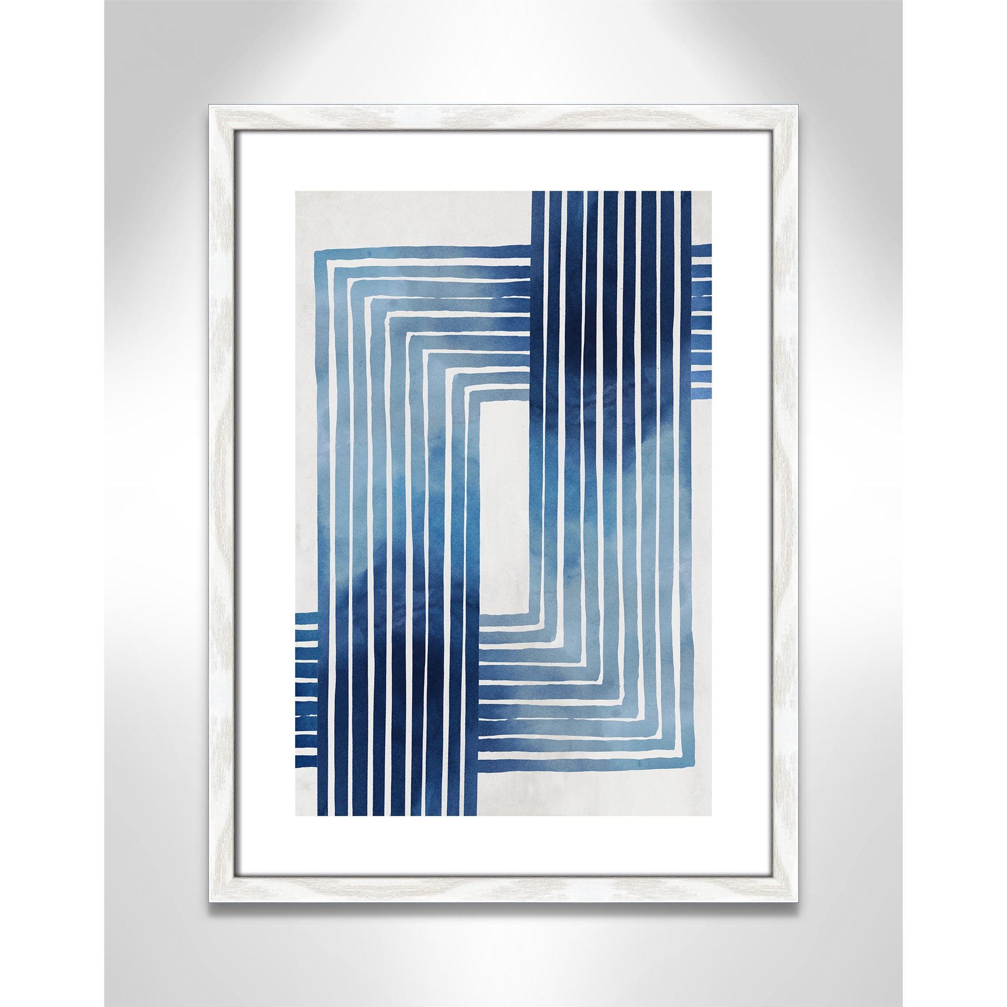 In Unison by Eva Watts - Painting Print, White Wood Framed Paper, 23" H x 17" W x 0.75" D