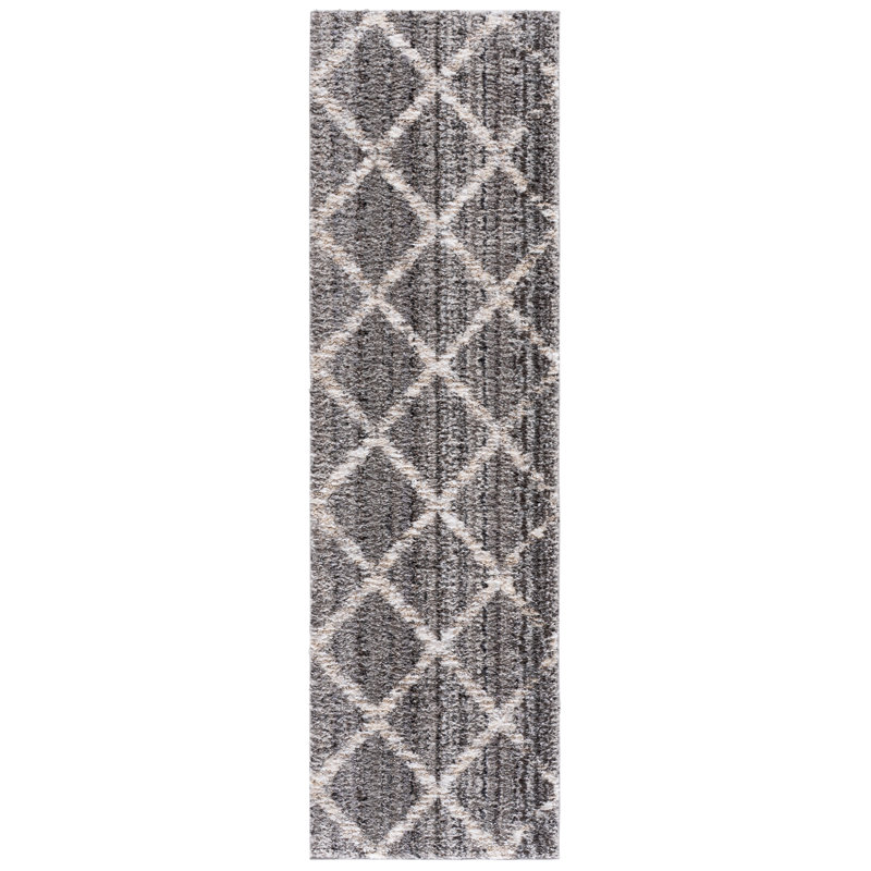 Everett Shag Performance Geometric Indoor Rug, Runner 2'3" x 8'