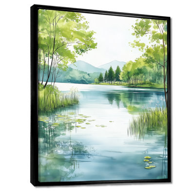«Spring Lake Light I - Green Cottage», art mural