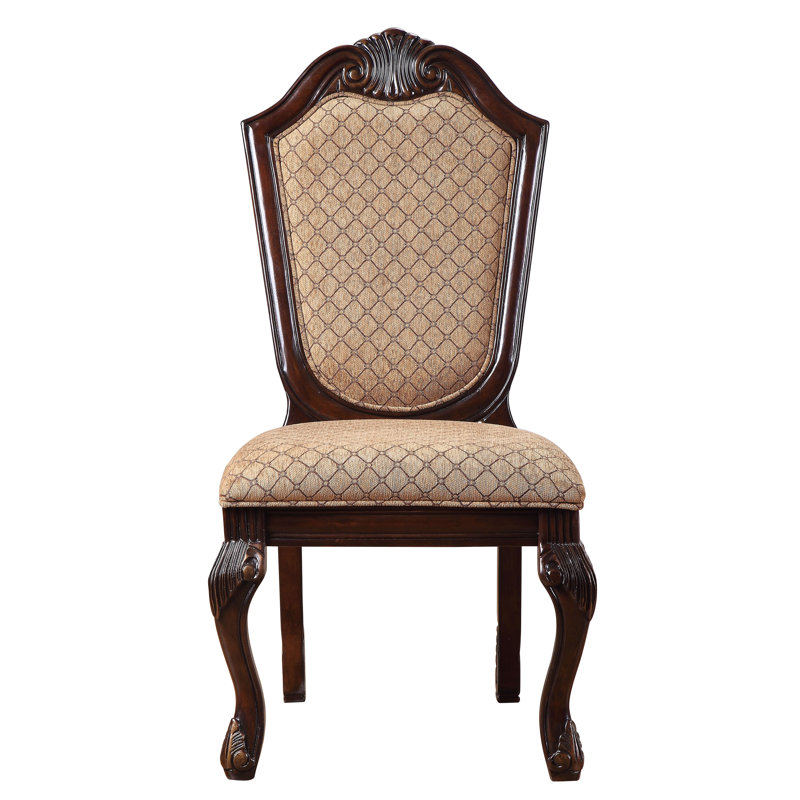 Chaise d'appoint rembourrée Chateau De Ville (ensemble de 2), Espresso