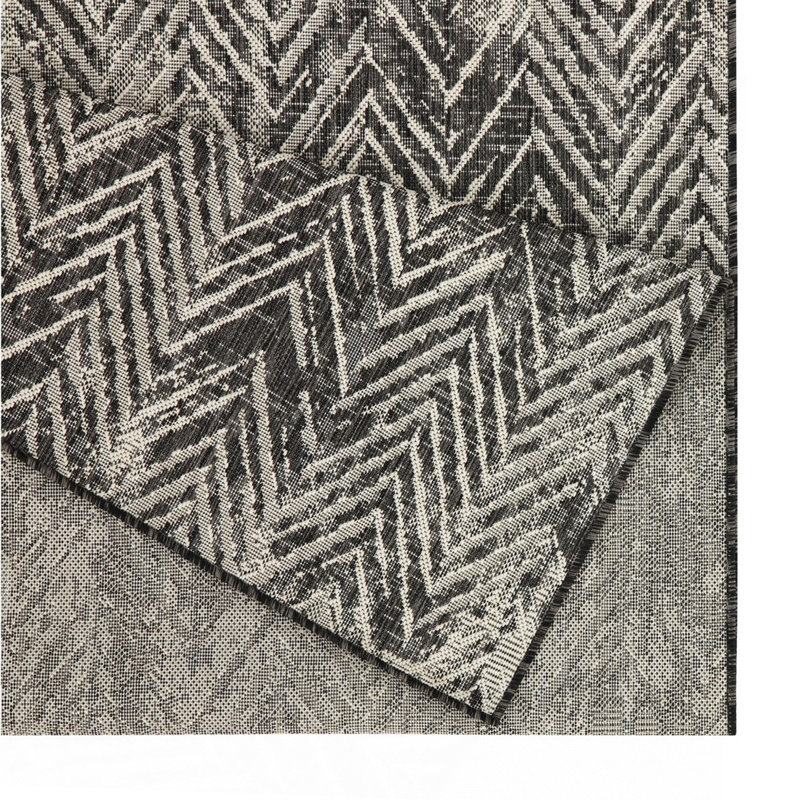 Tapis anthracite intérieur / extérieur, Tapis de couloir 2 pi 7 po x 7 pi 3 po