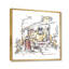 «Vintage Europe Old View Vintage», peinture sur toile encadrée