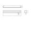 Plafonnier encastré à del rectangulaire simple 1 lumière Isamar-146585393-146585407