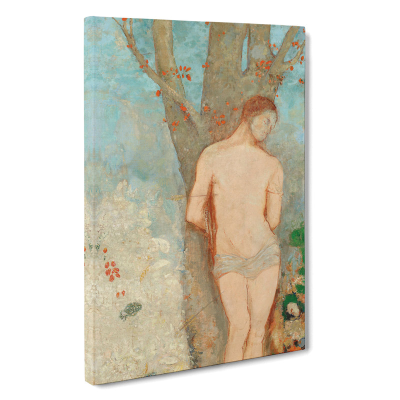 Saint Sebastian by Odilon Redon - Wrapped Canvas Painting, 76cm H x 50cm W x 3cm D