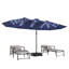 Parasol de marché rectangulaire avec base 15 pi x 8 pi 10 ans sans décoloration-1325291167-1325291136