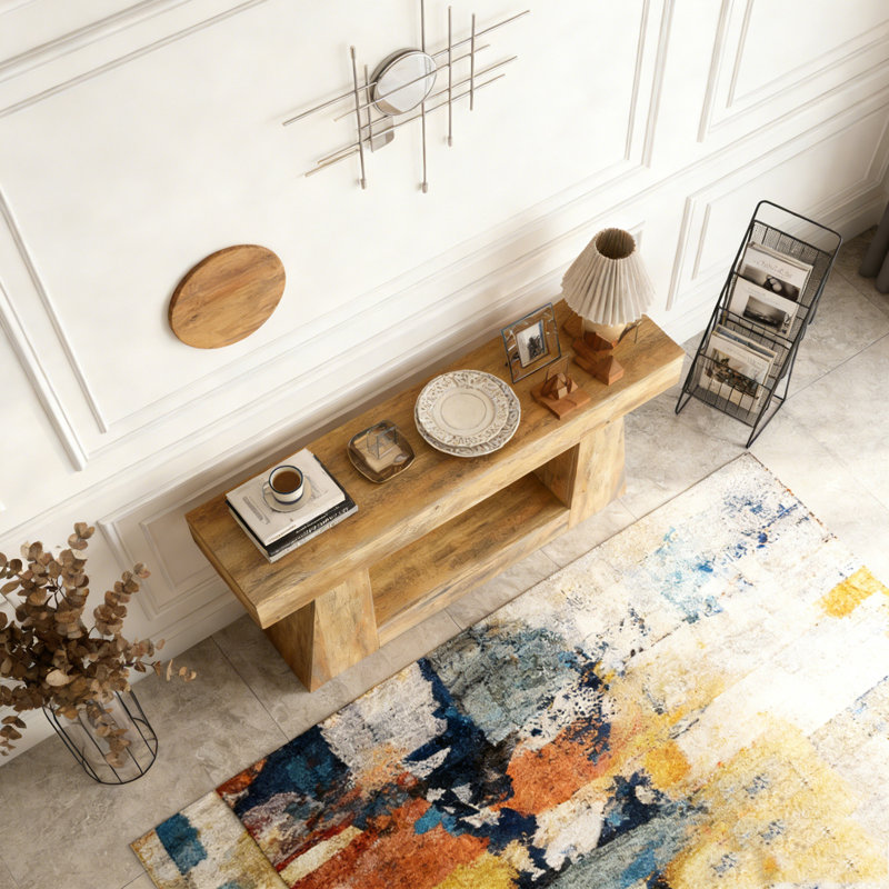 Table console en bois